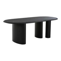 Valgomojo stalas su uosio dekoro stalviršiu 100x220 cm Tirano – House Nordic