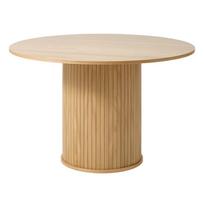 Ąžuolinis apvalus valgomojo stalas ø 120 cm Nola - Unique Furniture