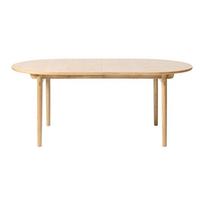 Sulankstomas ąžuolo apdailos valgomojo stalas 100x190 cm Carno - Unique Furniture