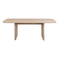 Valgomojo stalas baltos spalvos iš ąžuolo 105x220 cm Christo – Actona