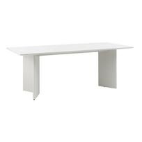 Valgomojo stalas šviesiai pilkos spalvos 90x200 cm Palma – Unique Furniture