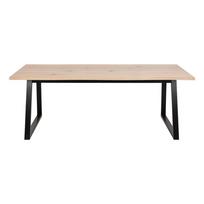 Valgomojo stalas su ąžuolo dekoro stalviršiu 100x220 cm Malika – Actona