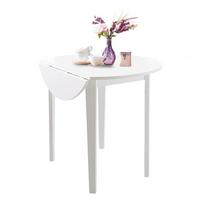 Baltas sulankstomas valgomojo stalas Støraa Trento Quer, ⌀ 92 cm