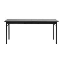 Valgomojo stalas juodos spalvos 95x180 cm Savona – Unique Furniture