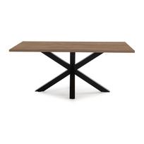 Valgomojo stalas su riešutmedžio stalviršiu 100x180 cm Comba - Marckeric