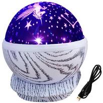 led zvaigzdziu projektorius - Star led rotating night light projector - 1 nuotrauka