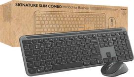 wireless keyboard mouse combo - Logitech Signature Slim Combo MK950 Black (Juoda) - 4 nuotrauka