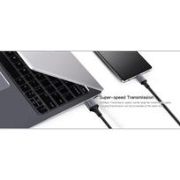 ikrovimo type 2 kabelis - Orsen S8 2-IN-1 USB and Type-C 5A 1.5m black - 4 nuotrauka