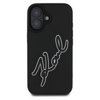 telefono deklas karl lagerfeld - Karl Lagerfeld "3D Rubber Signature iPhone 16" Black - 1 nuotrauka