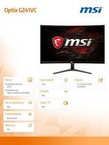 lenktas monitorius - MSI Optix G241VC - 2 nuotrauka