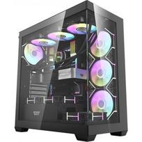 argb ventiliatoriai - DarkFlash DS900 + 7 ARGB fans Black (Juodas) - 1 nuotrauka