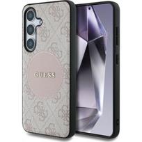 Guess "4G Round Patch Classic Logo MagSafe Case Galaxy S25 Ultra" Pink