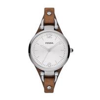 FOSSIL - Georgia ES3060  Dark Brown/Silver/Steel