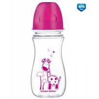 CANPOL BABIES buteliukas plataus kaklelio EasyStart 12m+ 300ml Colourful animals 35/204