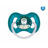 CANPOL BABIES čiulptukas lateksinis apvalus Kosmo 0-6 mėn. 23/221_blu