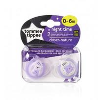 TOMMEE TIPPEE čiulptukas silikoninis Night Style 0-6m 2vnt, 43336155