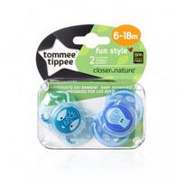 TOMMEE TIPPEE čiulptukas silikoninis Fun Style 6-18m 2vnt, 43335855
