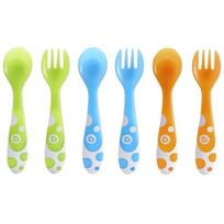 munchkin sauksteliai - MUNCHKIN šaukštelių ir šakučių rinkinys 6 vnt. Colorful 12m+ 011454 - 1 nuotrauka