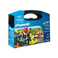 go kartai - PLAYMOBIL ACTION Lagaminėlis Kartingo lenktyninkas, 9322 - 2 nuotrauka