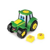 john deere traktoriai - JOHN DEERE traktorius su kaladėlėmis Johnny, 46654 - 1 nuotrauka