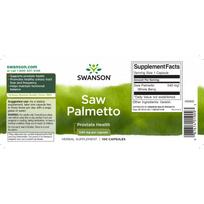540 - Swanson Saw Palmetto 540 mg 100 caps - 2 nuotrauka