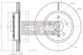 Stabdžių diskas MAXGEAR 19-2368