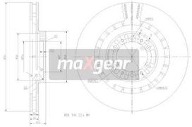 Stabdžių diskas MAXGEAR 19-2446