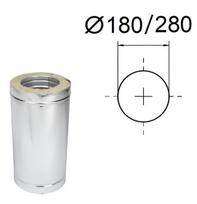 Izoliuotas dūmtraukio vamzdis. D-180/280 mm. L-500 mm.