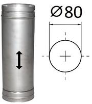 Teleskopinis kamino vamzdis Akvilon L310xD80mm