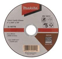 metalo pjovimo diskai 125 mm - Pjovimo diskas 125 X 1,2 WA60T-BF, RST/ Metalui Makita D-18770 - 1 nuotrauka
