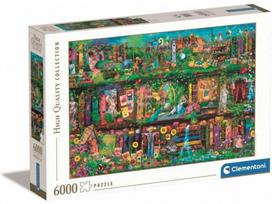 puzzle 6000 - Clementoni Garden Shelf 36532, 119 cm x 169 cm, 6000 dal. - 1 nuotrauka