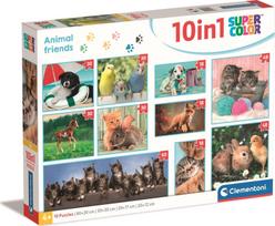 draugos - Clementoni Animal Friends 10 in 1 20283, 60 cm x 20 cm, 330 dal. - 2 nuotrauka