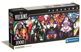 clementoni puzzle 1000 - Clementoni Villains Panorama 39872, 98 cm x 33 cm, 1000 dal. - 2 nuotrauka