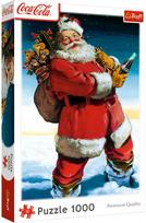 coca cola - TREFL Dėlionė „Coca-Cola: Santa Claus in the snow“, 1000 det. - 2 nuotrauka