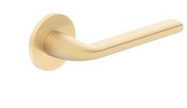 Metal_Bud Durų rankena, vidaus R Slim Brushed Gold BELLA R SLIM, aukso