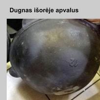 kazanas 22 l - Užbekiškas kazanas 22L (Namangan) apvalus dugnas - 5 nuotrauka