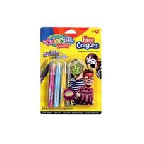 COLORINO CREATIVE kreidelės veidui metalo 5 atspalviai, 80054PTR