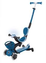 GLOBBER paspirtukas Go Up Baby Learn 360, 3in1,mėlynas, 844-100