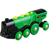 gelezinkel - BRIO didelis garvežys, žalias 33593 - 1 nuotrauka