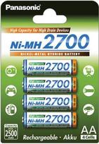 Panasonic NiMh rechargeable battery 4 x AA 2700mAh