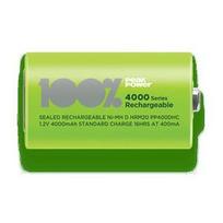 Kraunami elementai Peakpower D 4000 mAh, 2 vnt.