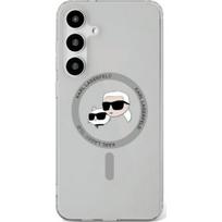 Karl Lagerfeld "Karl and Choupette Heads Printed Logo MagSafe Galaxy S25 Plus" Black