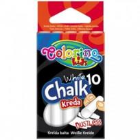 COLORINO KIDS balta kreida, nedulkanti (10 vnt.), 33138PTR