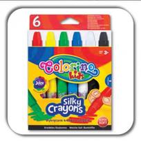 COLORINO KIDS išsukamos vaškinės kreidelės, 6 spalvos, 36061PTR
