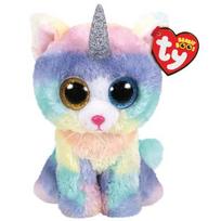 TY Beanie Boos pliušinė katė su ragu HEATHER, 15 cm, TY36250