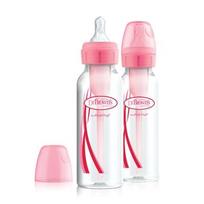 DR.BROWNS buteliukai siauru kakleliu Options+ 250ml Pink 2 vnt. SB82305-ESX