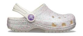Crocs™ Kids' Classic Glitter Clog Oyster 25