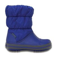 Crocs™ Kids' Winter Puff Boot Cerulean Blue/Light Grey 23