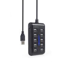 10 usb sakotuvas - GEMBIRD UHB-U2P10P-01 - 4 nuotrauka