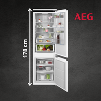 mini saldytuva juoda - AEG TSC8M181DC - 2 nuotrauka